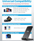 Wireless Charger for Samsung, Qi Certified 10W Fast Charging Phone Stand for Galaxy S24/S23/S22 and Note 20