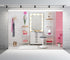 BELECO 7x5ft Fabric Pink Makeup Room Backdrop Makeup Backdrop for Photography Dressing Room