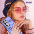 2in1 Samsung Galaxy S21 Ultra Case for Women, Cute Girls Butterfly Phone Cover with Camera Cover + Ring Stand