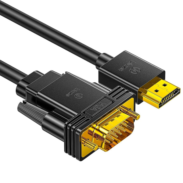 6ft HDMI to VGA Cable 1080P HD Video Converter Cord for Laptop,