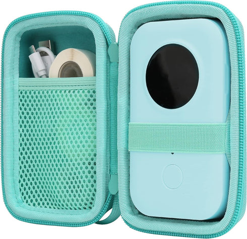 Aenllosi Hard Storage Case for Phomemo D30 Bluetooth Wireless Mini Label Printer (Only Case, Green)