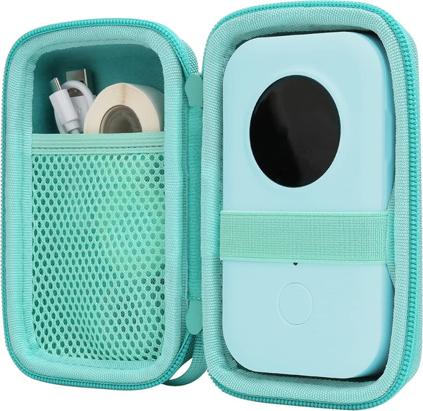 Aenllosi Hard Storage Case for Phomemo D30 Bluetooth Wireless Mini Label Printer (Only Case, Green)
