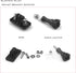 Universal Helmet Fixed Mounts, Camera Metal Bracket Adapter for GoPro Series Sport Camera/Skydiving Helmet