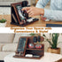 TESLYAR Wood Phone Docking Station for Men - Desktop or Nightstand Organizer - Birthday Gifts for Men, Dad
