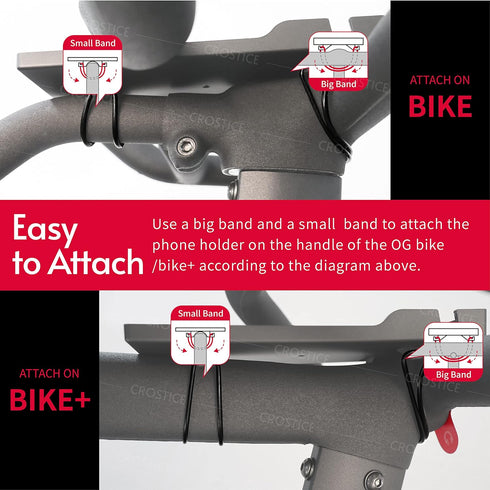 Phone Holder Compatible with Peloton Bike & Bike Plus, Original Design Tray for iPhone and Cell Phones