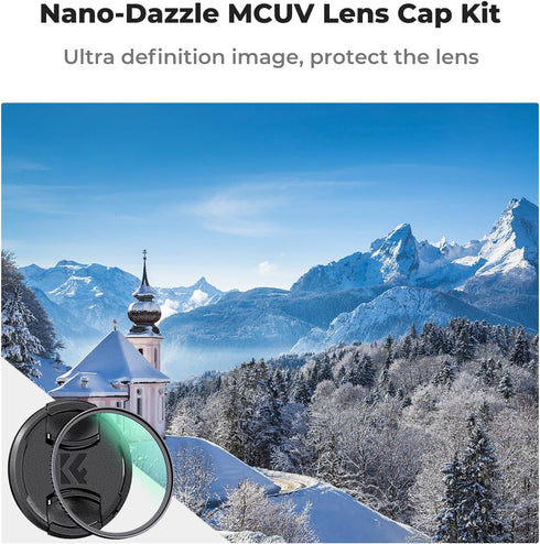 K&F Concept 82mm MC UV Lens Protection Filter with Filter Cap, Ultra-Slim 24-Layer Coatings Waterproof UV Filter