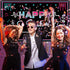 Music Happy Birthday Party Backdrop, Large Fabric Banner for Teens, 73 x 43 Inches