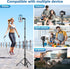 70" Phone Tripod, Portable Cell Phone Tripod Stand with Remote & Phone Holder, Selfie Stick for Video Recording,