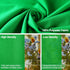 8x10ft Green Screen Backdrop, (WxH) Photography Chromakey Greenscreen Background Sheet, Polyester Collapsible Green