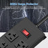 JUNNUJ Heavy Duty 20 Amp Power Strip with 6 Outlets, 12 Gauge Surge Protector, 3000J, 6 FT Extension Cord for Garage
