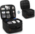 CURMIO Double Layers Projector Case, Mini Projector Carrying Bag Compatible for DR.J Professional and QKK Mini
