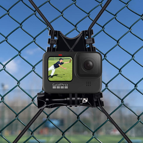 Suptig Net Fence and Tree Pole Mounting Brackets for Gopro Hero 12, 11, 10, 9, 8, 7, 6, 5, 4, 3, DJI Osmo