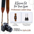 Art Tribute Camera Strap for All DSLR and Mirrorless Cameras. Photographers Strap Neck, Shoulder & Crossbody Camera