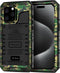 Beasyjoy Waterproof Case for iPhone 15 Pro, Metal Heavy Duty Full Body Protective Case with Built-in Screen Protector,