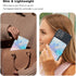 HAOPINSH for MagSafe Wallet Magnetic Card Holder, Pink Blue Marble Pattern Detachable Adjustable Flip Leather Kickstand