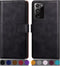 SUANPOT Leather Wallet Case for Samsung Galaxy Note 20 Ultra 5G - RFID Blocking Credit Card Holder, Black