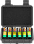 KIWIFOTOS 12 Slots 9V & CR2 CR123A Battery Storage Organizer Case IP67 Waterproof