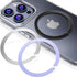 Magnetic Adapter Ring for MagSafe, 3 Pack (Black+Silver+Purple), Adhesive Sticker for Phone Case, Compatible with
