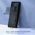 Large Print Backlit Keyboard, Quiet USB Wired Computer Keyboard, Full Size with White Illuminated LED for Windows