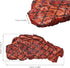 3 jojofuny Pcs Fake Steak Props, Realistic Artificial Grilled Steak Model, Cooked Meat Food Replica with Grill Marks