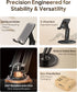 Cooper 360° Stand - Adjustable Cell Phone Stand for Desk, 360° Click-Rotating, Multi-Angle, Non-Slip Metal Base,