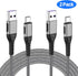 Durcord USB C Cable, Upgarded 2Pack 10ft Fast USB Type C Charging Cable for Android/Phone/Pad/Laptop, Type C Charger Braided USB Cable Compatible withi Phone 15/Pro/Plus/Max/Sam.Sung-Silver by Durcord