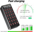 100w 24(20A) Port USB Fast Charging Station, Travel Desktop Rapid Charger for Smartphones, Tablets