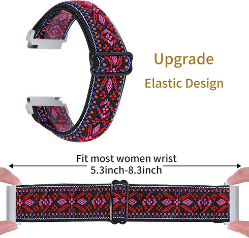Elastic Compatible with Embr Wave 2 Wristbands,Soft Breathable Nylon Loop stretchy Adjustable Watch Strap Quick Release Bands Replacement for Embr Wave 2 Thermal Band