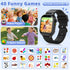 Dolwenqi 40 2 3-12 Smart Watch for Kids, Smart Watch Boys Toys with Games Camera Video Recorder Music Alarm Learn Card