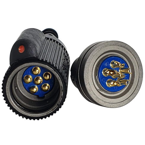 Military Audio Connector U-329/U & U-283/U 1 Set (MIL-C-55116, 6Pin Male & Female for PRC-148, 152)