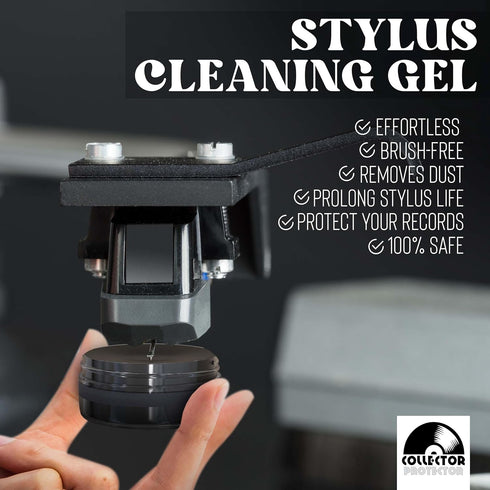 Vinyl Record Cleaning Kit, Includes Soft Velvet & Carbon Fiber Brush, Cleaning Solution, and Microfiber Cloth