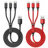 Multi Charging Cable, 4ft 2Pack Multi Phone Charger Cable Braided Universal 3