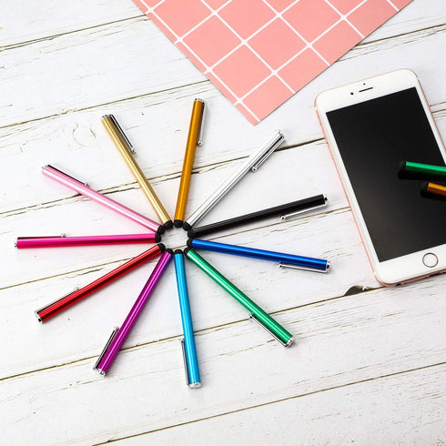 Outus 100 Pieces Stylus Pen, Slim Touch Screen Universal Capacitive Digital Pen, 10 Colors
