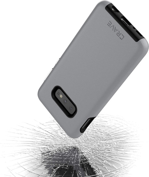Crave Dual Guard Case for Samsung Galaxy S10e, Shockproof Protection Dual Layer Case, Slate