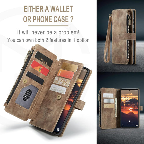 Asuwish Samsung Galaxy A52/A52S 5G Phone Case, Wallet Cover with Tempered Glass Screen Protector, Flip Credit Card