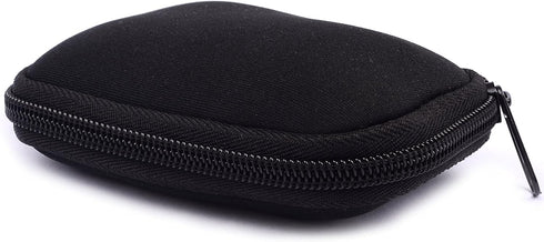 Black Universal Neoprene Zipper Headphone Dock Charger Cable Organizer Case for Various USB, Mp3, Charge