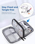 BAGSMART Electronics Organizer Travel Case, Cable Charger Cord Tech Organizer Pouch for Phone Charger Accessories