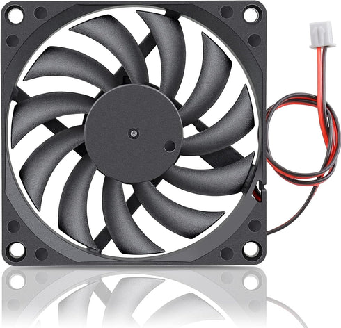 Gdstime DC 5V Brushless Cooling Fan, 80mm x 80mm x 10mm, 2PIN