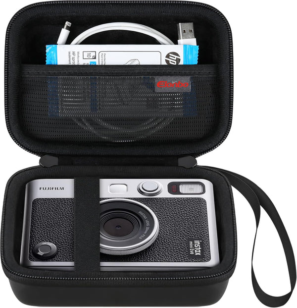 Camera Carrying Case Compatible with Fujifilm Instax Mini EVO Instant Camera, Lens Cover Photo Printer Travel Storage