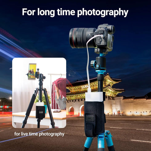 JJC Equipment Mounting Strap for Power Bank on Tripod, Remote/Off-Camera Flash Holder Strap