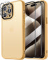 Dssairo iPhone 15 Pro Case: 5-in-1 with 2X Screen & Camera Lens Protectors, 15FT Military Grade, Matte Yellow.