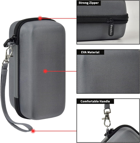 casmilee Case Compatible with Anker 737/735/736/717 USB-C Portable Charger / Fast Foldable Wall PowerBank Bag (Grey)