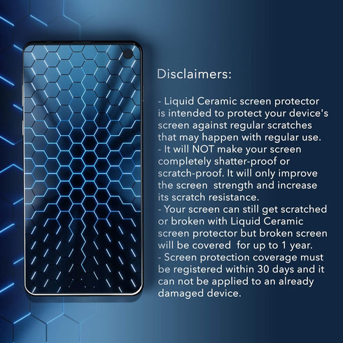 Glass Screen Protector with $200 Coverage, Shatter and Scratch Resistant Nano Protection for Phones Tablets