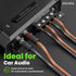 GearIT Pro Series 12 Gauge Speaker Wire Cable (30.4 Meters / 100 Feet / Black Clear) for Car Audio and Home Theater