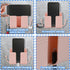 5 Pcs Wall Mount Phone Holder, Wall Mounted Shower Phone Stand with Hooks, Self-Adhesive Universal Media Organizer