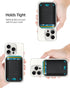 Phone Card Holder, Premium Leather Stick-On Wallet, Strong Adhesive Pocket for iPhone, Samsung & Most Smartphones, Fit
