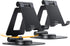Nulaxy 2-Pack 360 Rotating Phone Stand, Fully Adjustable Foldable Phone Holder, Aluminum Desktop