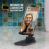 Scosche SUFMPS-SP Universal Cell Phone Stand and Holder with Non-Slip Cradle, Foldable, Adjustable Non-Magnetic Mount