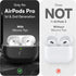 KeyBudz Waterproof AirPods Pro Case with Lock, Rugged Tough Protection for 2nd Generation with Carabiner, Carbon Black