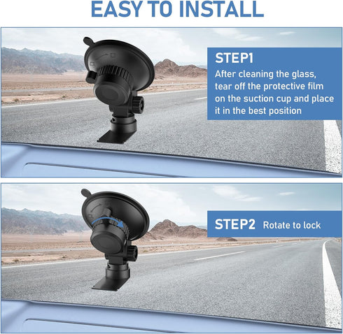 Windshield Radar Detector Mount | Suitable for Escort MAX, MAX 2, 2015-2019 MAX360 with Sliding Plate